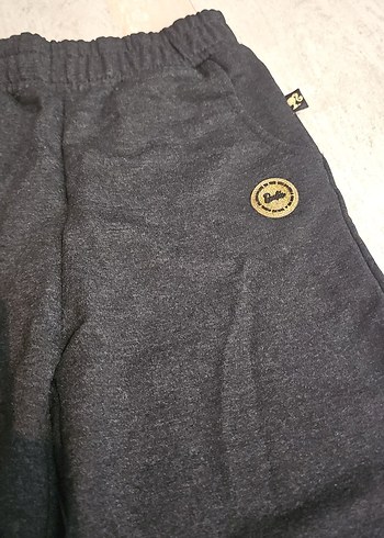 Düğmeli Gri Bol Kesim çocuk Eşofman - Görsel 3