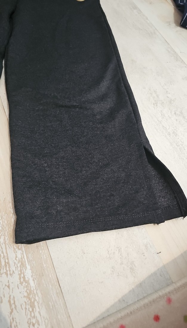 Düğmeli Gri Bol Kesim çocuk Eşofman - Görsel 2