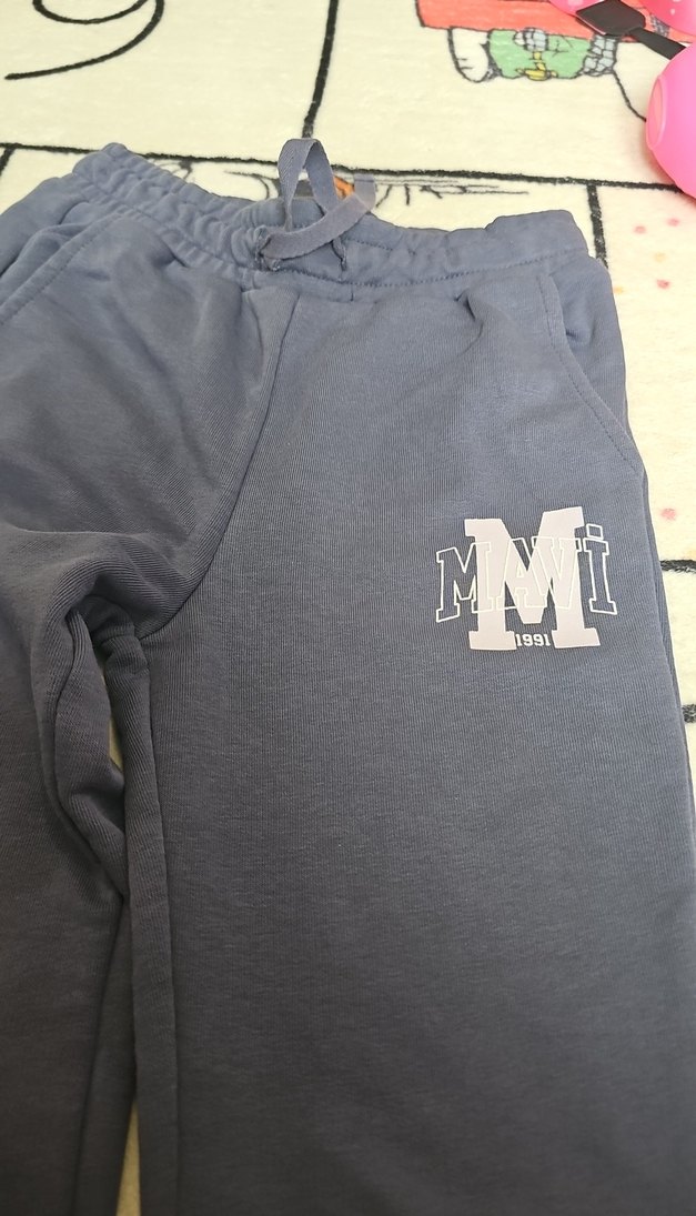 mor kız Çocuk Rahat Kesim Eşofman Altı - Görsel 2