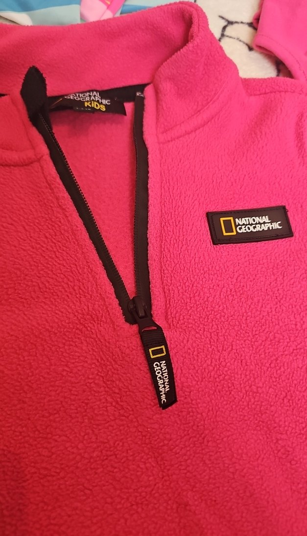 Kız Çocuk Pembe Fermuarlı Sweatshirt - Görsel 2