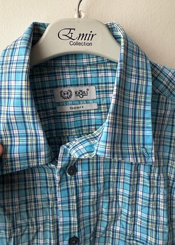 Kiğili erkek ekoseli gömlek - Görsel 2