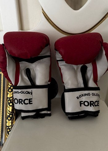 Liggo Kırmızı Deri Boks Eldiveni Velcro - Görsel 3