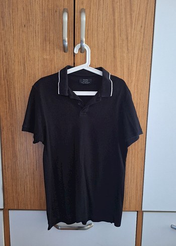 Bershka Standart Fit Large Siyah polo