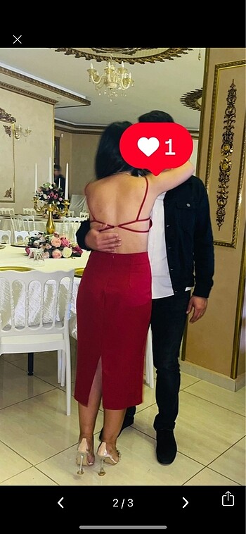 Trendyol & Milla Sırt dekolteli elbise