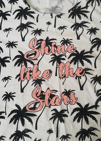 Beyaz Baskılı Kız Tişörtü - Görsel 2