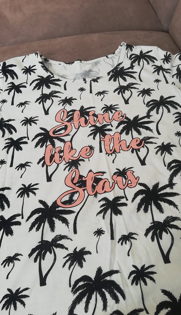 Beyaz Baskılı Kız Tişörtü - Görsel 3