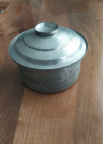  Beden gri Renk Gri Metal Tencere Kapaklı