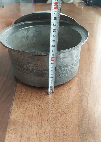  Beden Gri Metal Tencere Kapaklı