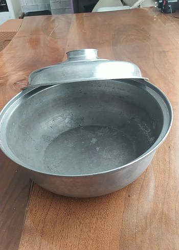  Beden Gri Kapaklı Metal Tencere