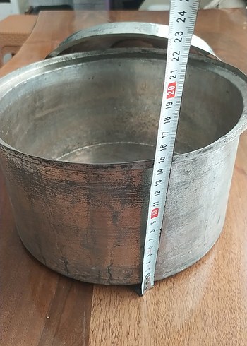  Beden Gri Kapaklı Metal Tencere