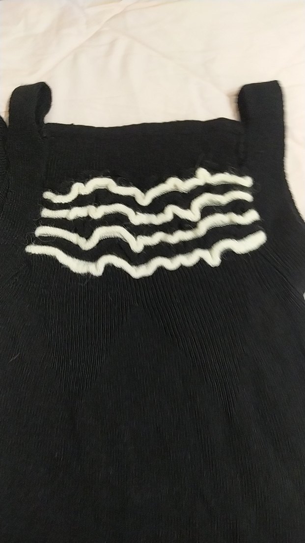 Siyah Zebra Desenli Fırfırlı Bolero - Görsel 5