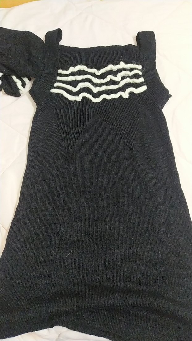 Siyah Zebra Desenli Fırfırlı Bolero - Görsel 4