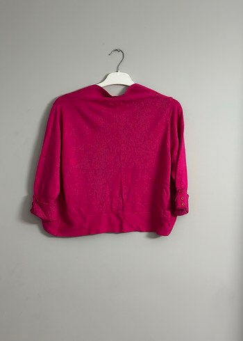 Kız Çocuk Pembe Düğmeli Bolero - Görsel 2