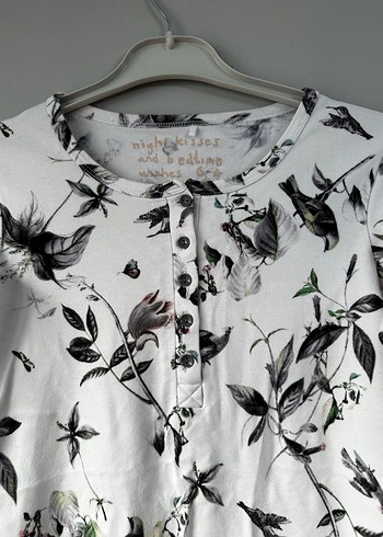 Desenli Pamuklu Kadın Uzun Kollu Bluz - Görsel 2