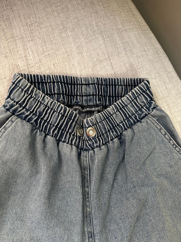 Mavi Kadın Bol Kesim Midi Denim Jean kot - Görsel 5