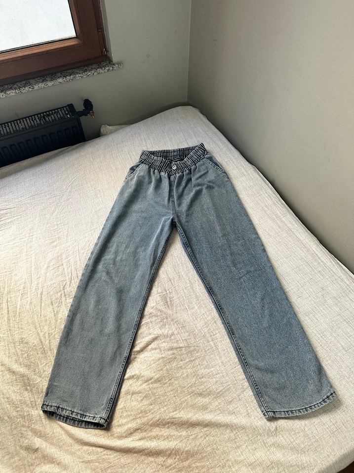 Mavi Kadın Bol Kesim Midi Denim Jean kot - Görsel 2