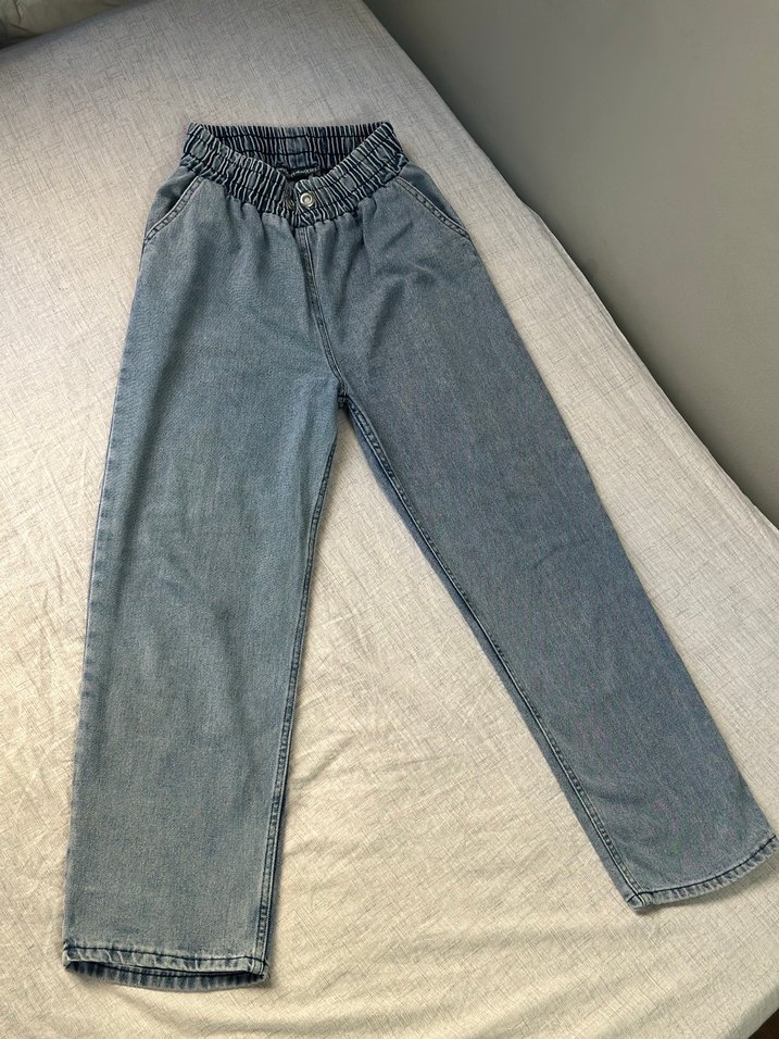 Mavi Kadın Bol Kesim Midi Denim Jean kot - Görsel 4