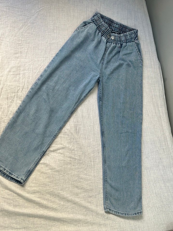 Mavi Kadın Bol Kesim Midi Denim Jean kot - Görsel 3