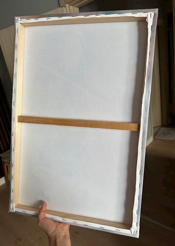 Keman Çalan Kadın Temalı Çok Renkli Tablo - Görsel 3