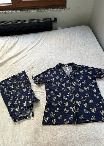 Bohem Desenli Kadın Pijama Takımı - Görsel 3