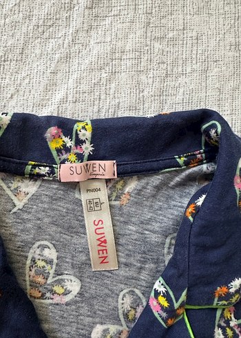 Bohem Desenli Kadın Pijama Takımı - Görsel 5