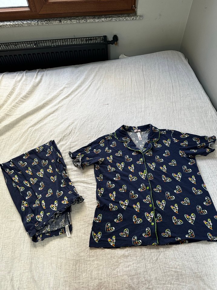 Bohem Desenli Kadın Pijama Takımı - Görsel 3