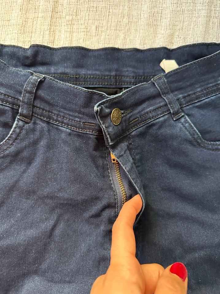Kadın Lacivert Regular Fit Denim Jean - Görsel 4