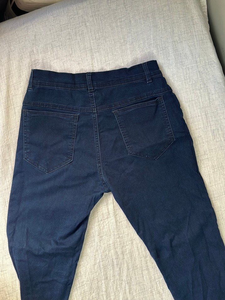 Kadın Lacivert Regular Fit Denim Jean - Görsel 3