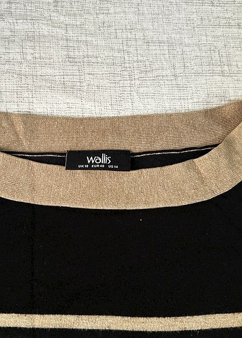 Siyah Çizgili Örgü Kadın Kazak - Görsel 5