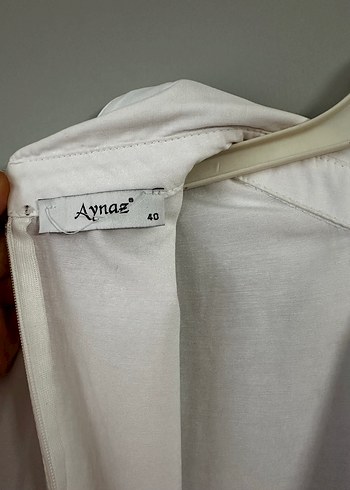 Beyaz Uzun Kollu Salaş bluz Gömlek - Görsel 10