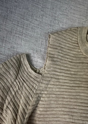 Bej Kadın Triko Uzun Kollu Kazak - Görsel 6