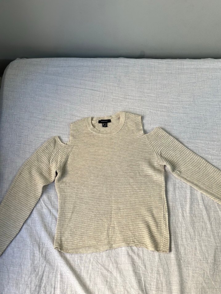 Bej Kadın Triko Uzun Kollu Kazak - Görsel 3