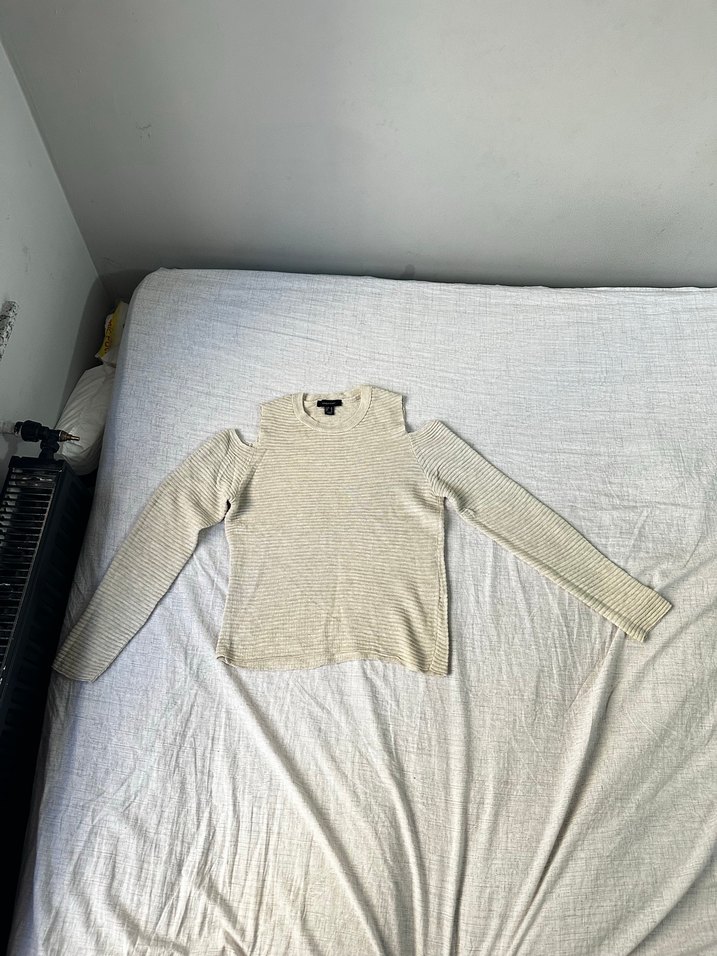 Bej Kadın Triko Uzun Kollu Kazak - Görsel 2