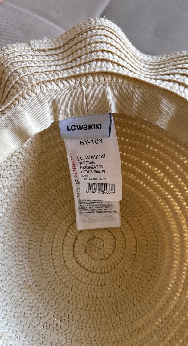 Beyaz Fırfırlı Örgü Kadın Şapka - Görsel 2