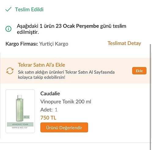  Beden Renk Caudalie Vinopure Tonik