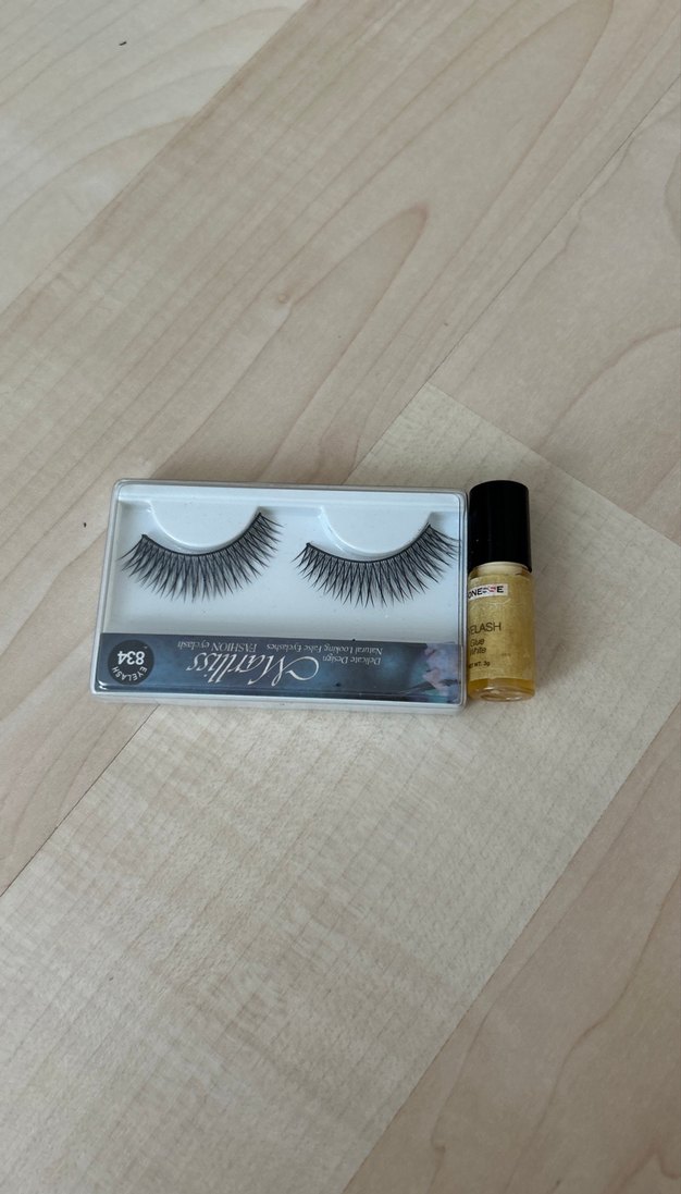 Bej Parlak Takma Kirpik Seti - Görsel 2