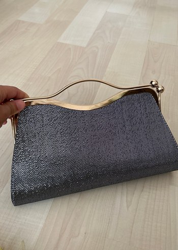 Gri Modern Klasik Kadın Portföy Çanta - Görsel 3