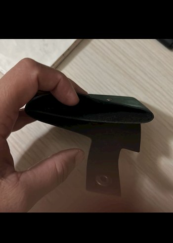 Koyu Yeşil Minimalist 2 gözlü kartlık - Görsel 3