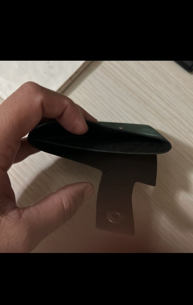 Koyu Yeşil Minimalist 2 gözlü kartlık - Görsel 3