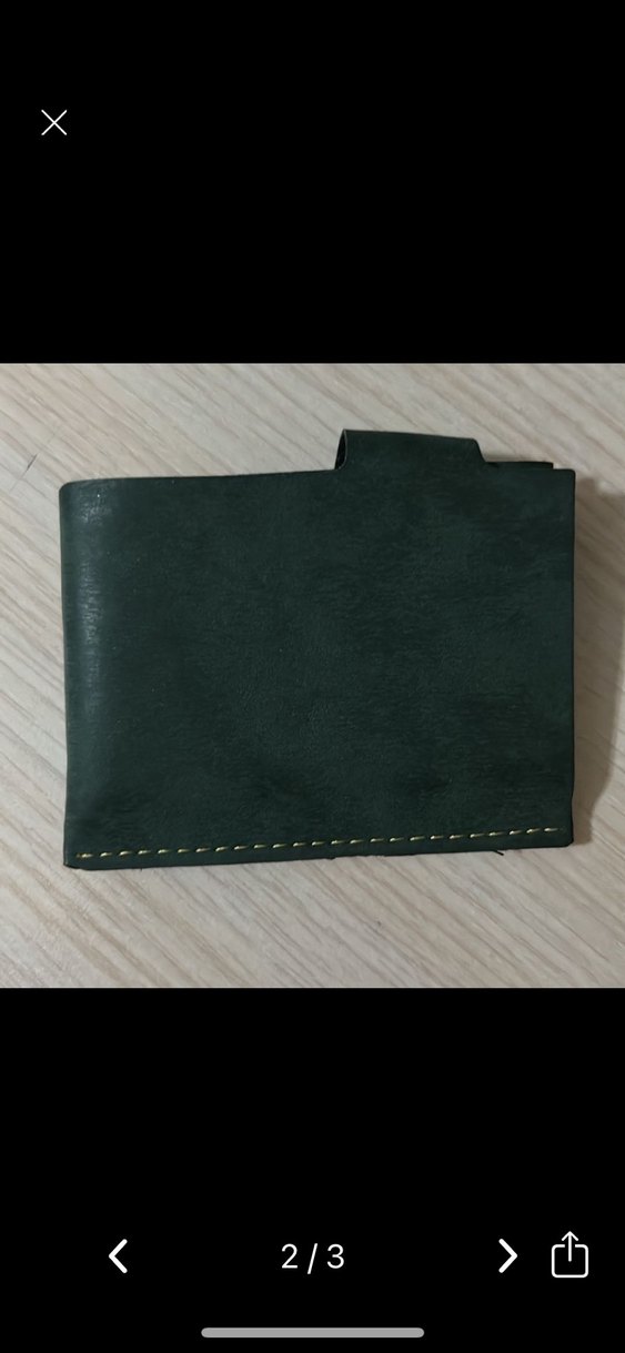 Koyu Yeşil Minimalist 2 gözlü kartlık - Görsel 2