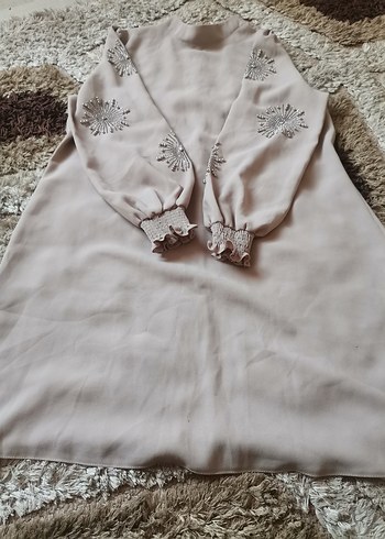 Pembe Pilili Uzun Kadın Etek - Görsel 4