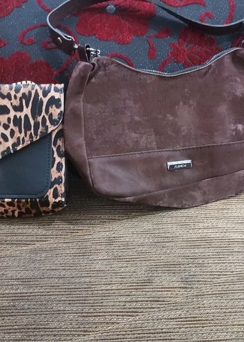 Tokalı Beyaz Baskılı Kadın Çanta - Görsel 2