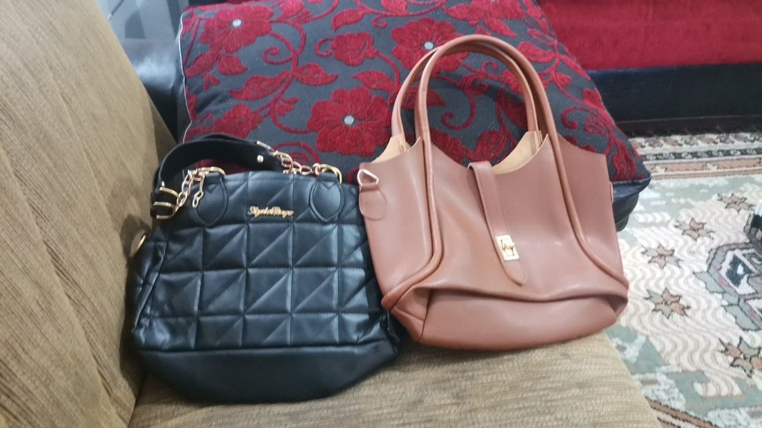 Tokalı Beyaz Baskılı Kadın Çanta - Görsel 3