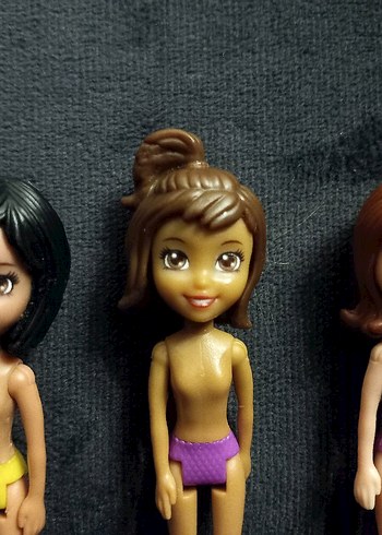Polly Pocket 3 adet polly pocket bebek