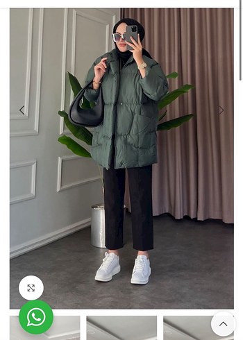 Owersize Kışlık Mont Yüksek Yaka - Görsel 2