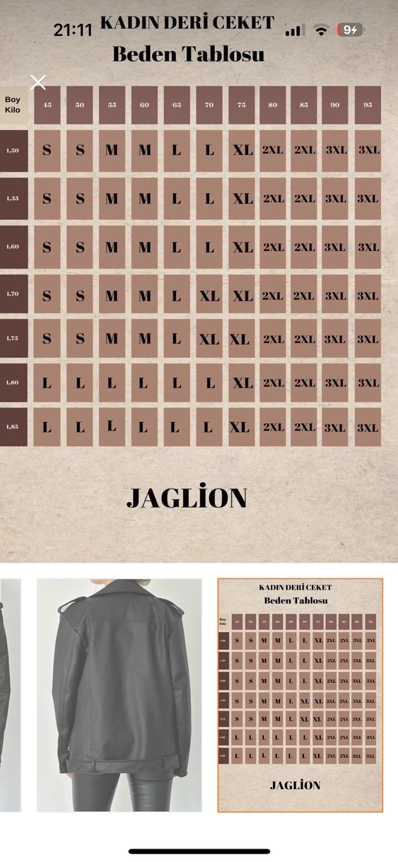 Kemerli Siyah Deri Kadın Ceket - Görsel 4