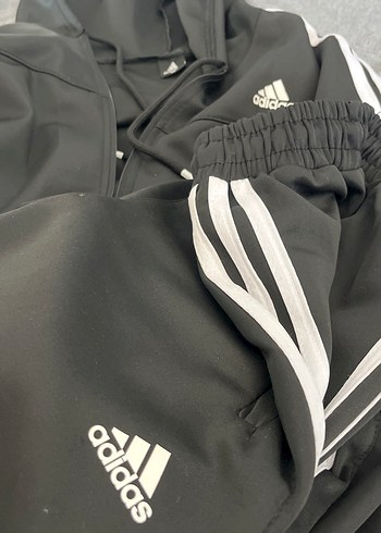 Diğer Siyah Adidas Fermuarlı Kadın Eşofman Takımı
