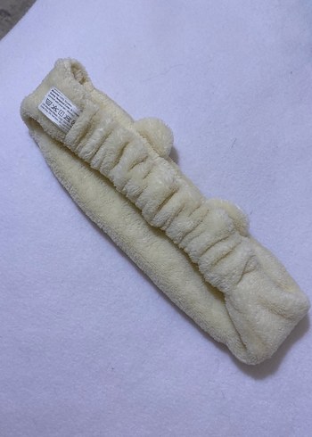 Bej Ayıcık Desenli Yumuşak sac bandi - Görsel 3