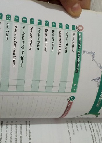 Beden 24x13 AYT Biyoloji Denemeleri