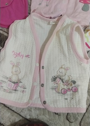 Uzun Kollu, Baskılı, Örgü Bebek Body - Görsel 5